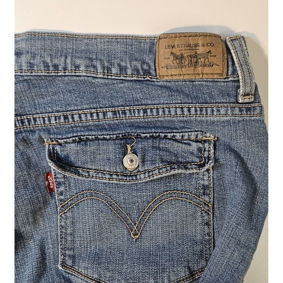 LEVI'S 515 Capri Jeans Women's size 14 High Rise Stretch Denim (Waist 34") - Picture 3 of 7